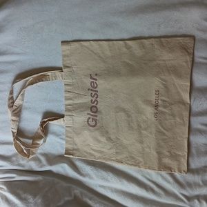 Glossier beige cotton tote